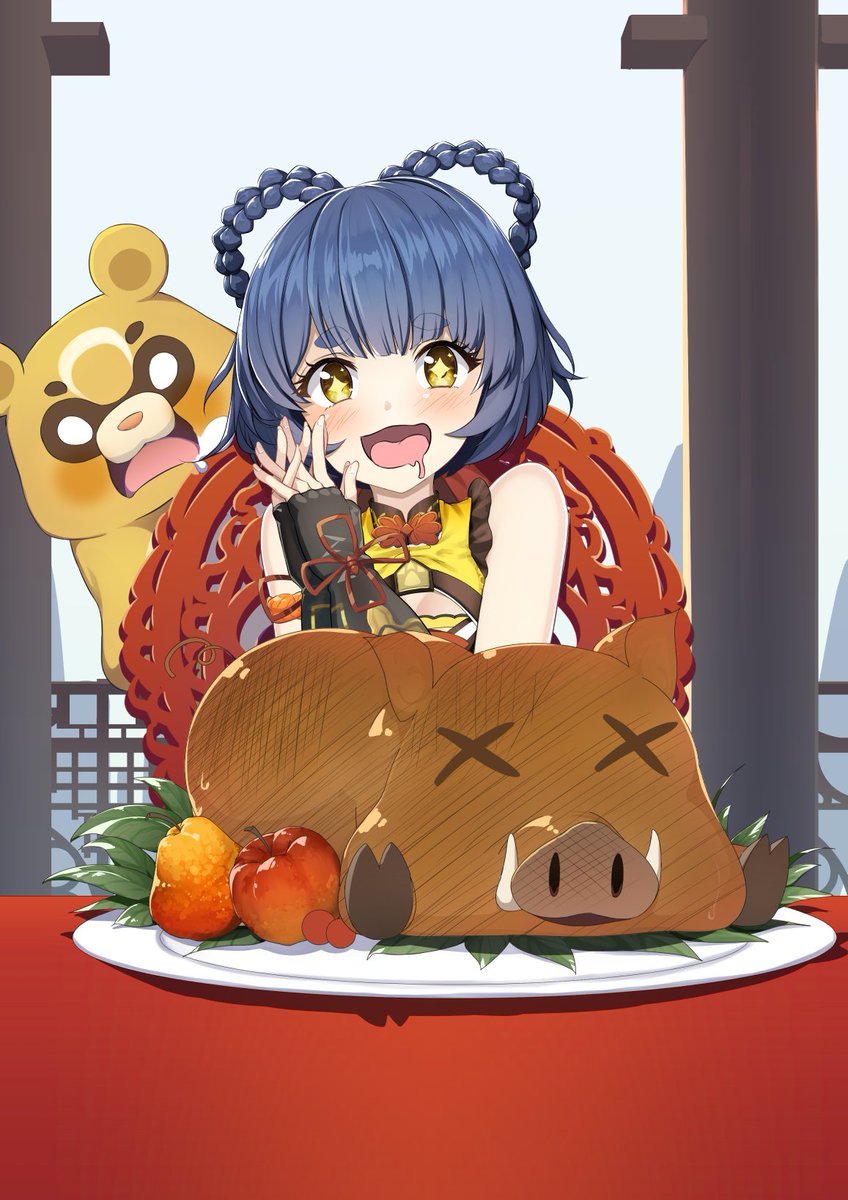 二新お塩 食いしん坊香菱かわいい 美味しそうに食べる子って良いよね 原神イラスト 二新お塩 食いしん坊香菱かわいい 美味しそうに食べる子って良いよね 原神イラスト