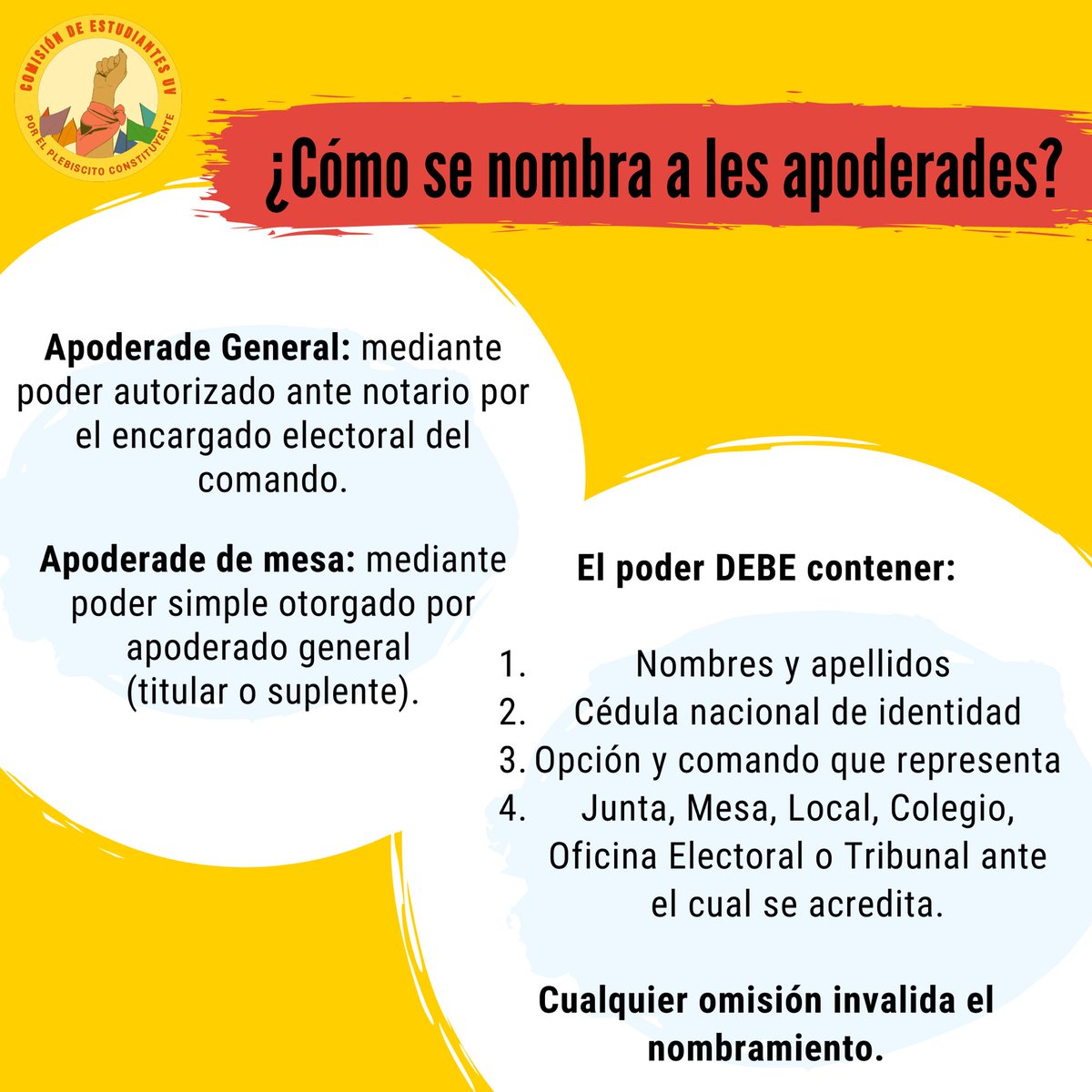 capruebouv's tweet photo. A 4 días del #Plebiscito2020, te invitamos a leer e informar sobre el rol de les #ApoderadesDeMesa y la gran importancia que tienen en este proceso.

Joven! Súmate como apoderade del #APRUEBO y la #CONVENCIÓNCONSTITUCIONAL! ✊🏻💚

#LaJuventudAprueba #SomosApoderades ‼️ https://t.co/4hsySh97e7
