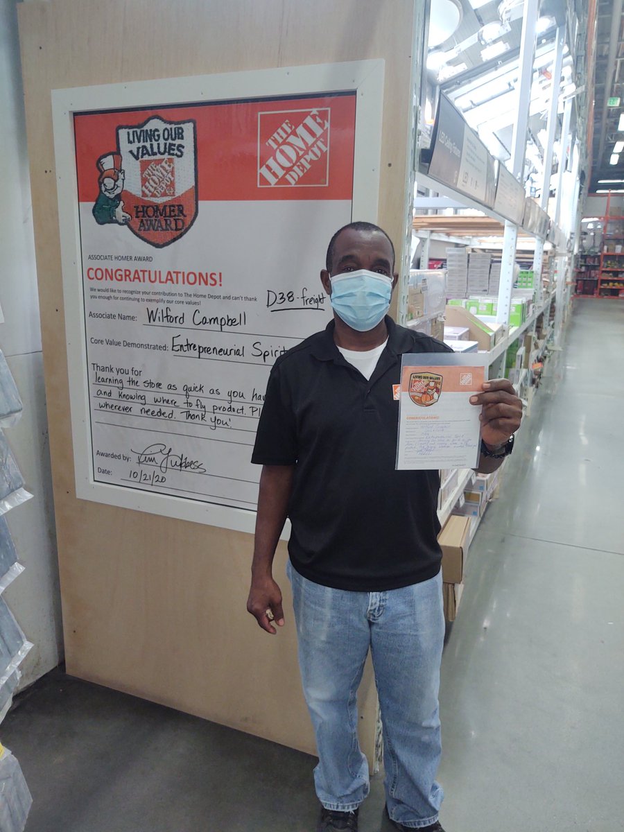 D38 Freight associate of the week at store 0126..  Wilford.  Awesome job!!!