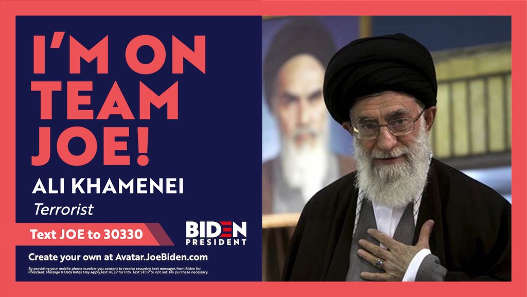 D0wn_Under's tweet photo. The Islamic Regime is so desperate for another Obama-Biden dollar shower. 
#FBIpressconference 
#Elections2020 
#FBI
#Iran https://t.co/4fsz23mkDR