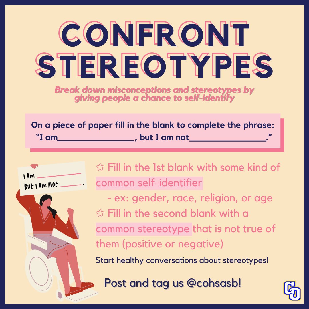 Breaking down stereotypes- WEEK OF INCLUSION! 💙💛