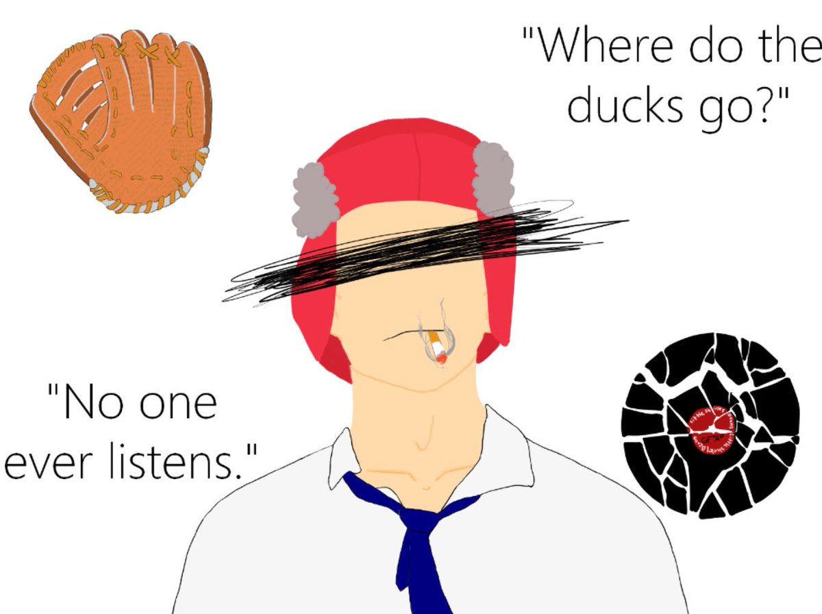 Holden Caulfield from Catcher in the Rye by J.D. Salinger.