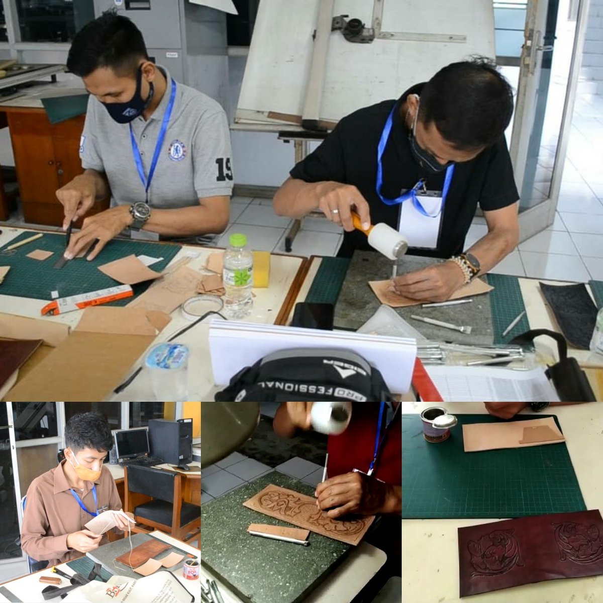 BbkkpKemenperin's tweet photo. BBKKP Kerja Sama dengan Disperindag Kabupaten Magetan Gelar Pelatihan Produk Kulit “Teknik Ukir Kulit-Carving”, 19-23 Oktober 2020 yang diikuti oleh 15 peserta yang terdiri dari IKM kulit di Magetan.
#kemenperin #kemenperin_ri #bbkkp #pelatihan #ukir #kulit #carving https://t.co/Dam6VZYppT
