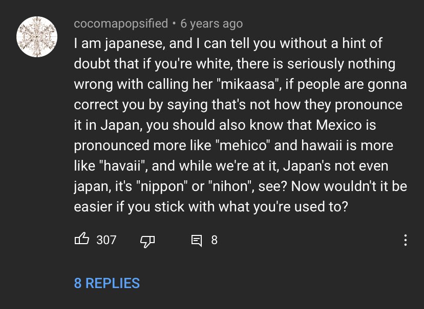 okay first things first i really want to bring home the idea of what this person said like take my info with a grain of salt i am not fluent in japanese nor am i the author (who has overall authority over the pronunciation of her name) this all all just what i think to help me!