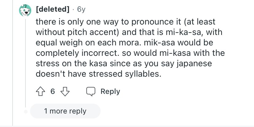 much still short. and another dude said that there is no stress in any of the syllables per say so i truly think (at least for me) stressing the last syllable would be closest to the pronunciation. In spanish we, again don’t really stress anything but if i had to stress something