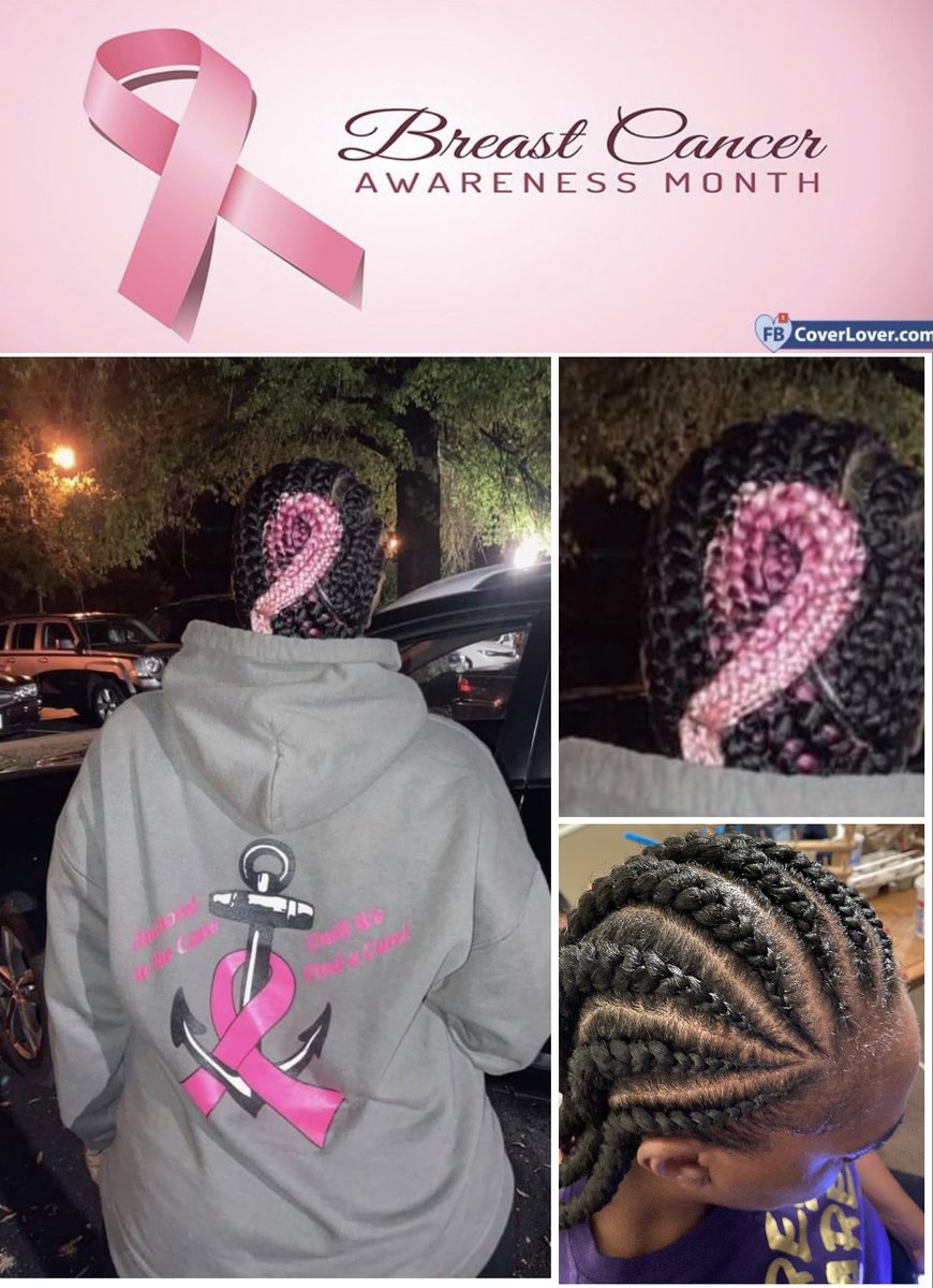 The wife is recovering well...she had her hair done to show support for Cancer Awareness ...show support with us...#TEAMNELOMS