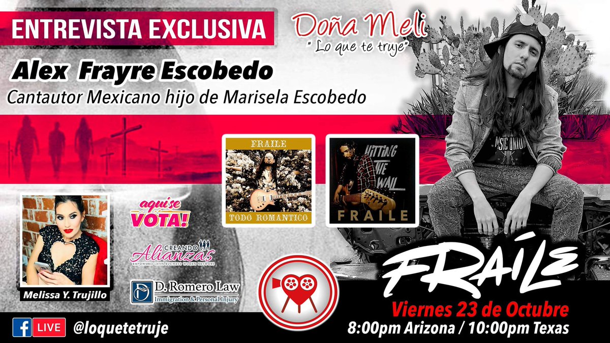 chismeli's tweet photo. #MariselaEscobedo  #Netflix #fraile #doñameli #Facebook #FacebookLive #Entrevista #music #Rock https://t.co/jSAKDJOPPB