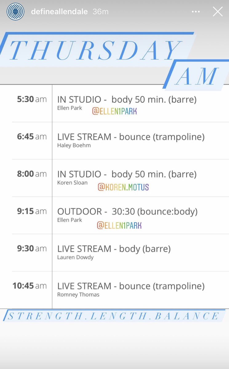 Hello Thurs! Indoor & outdoor classes. Sign up now. Stronger together! https://t.co/gDuEmBsF0X #spin #yoga #barre #fitness #exercise #Bounce #momlife #teacher #running #Mindfulness #Stretching #workout #Lululemon #runners #cardio #health #streaming #gym #cycle #healthylifestyle https://t.co/r7ih9zS1na