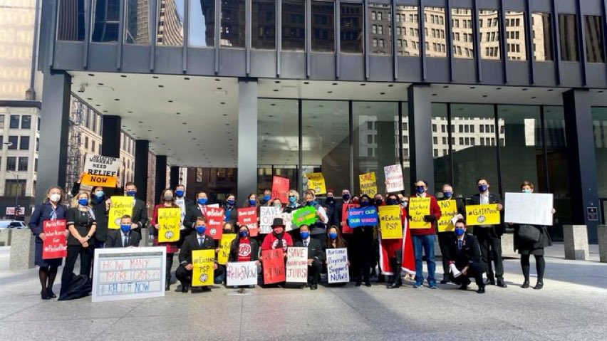 SanghuiE's tweet photo. We won’t stop till you pass the bill!! Congress, get your work done! Inaction Is Not an Option!#ReliefNow #ExtendPSP #EveryDayCounts #GetItDone #WeAreTheDemocracy #UnionPower @stevenmnuchin1 @SpeakerPelosi @HouseGOP @SenateGOP @USSenate @HouseDemocrats @GOPLeader @POTUS @afa_cwa https://t.co/a0GaK1CD4i