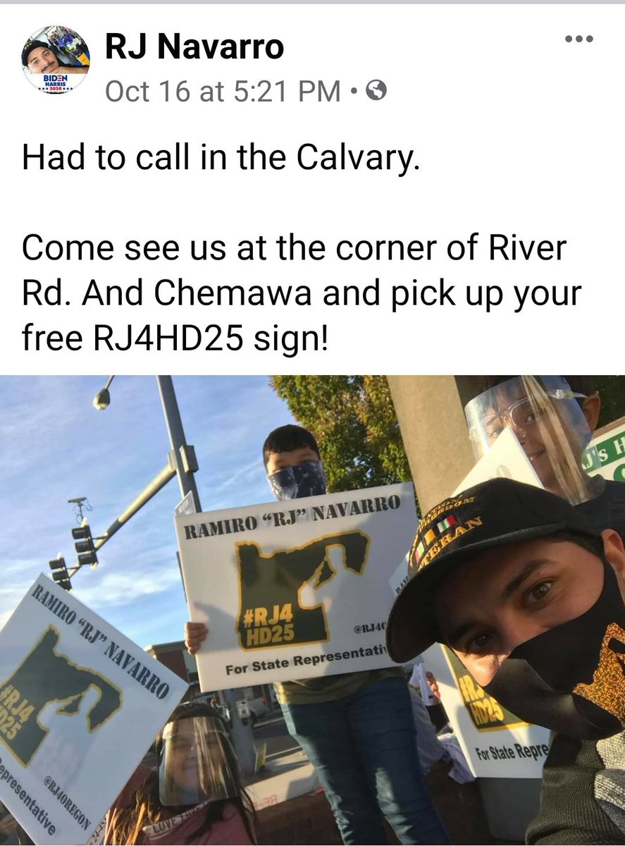 BackOregon's tweet image. Allegedly this pendejo served in the military. If so, we think he has Jesus confused with tanks and horses. #Pushback on fake candidates with #StolenValor #orpol #orleg