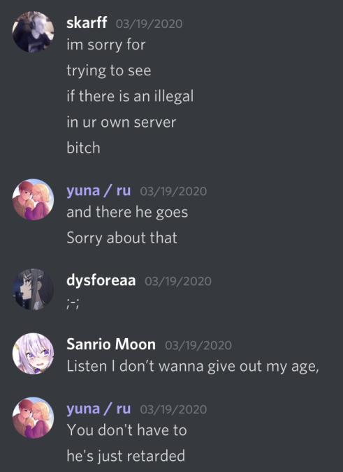 More slurs have been used within the Pizza Byte discord, including the R slur.