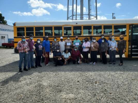 tabiffy's tweet image. BCPS roll out all the stops for Bus Driver Appreciation Day 2020!! No one loves their bus drivers, car drivers, and bus aides like “WE:” BCPS DO!! @bcpsva #brunswickstrong #employeerecognition