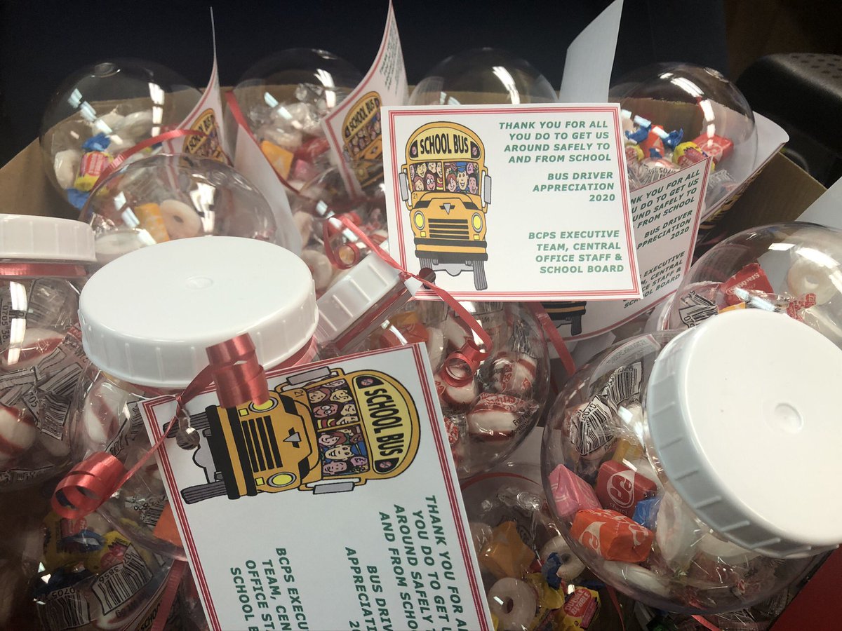 tabiffy's tweet image. BCPS roll out all the stops for Bus Driver Appreciation Day 2020!! No one loves their bus drivers, car drivers, and bus aides like “WE:” BCPS DO!! @bcpsva #brunswickstrong #employeerecognition