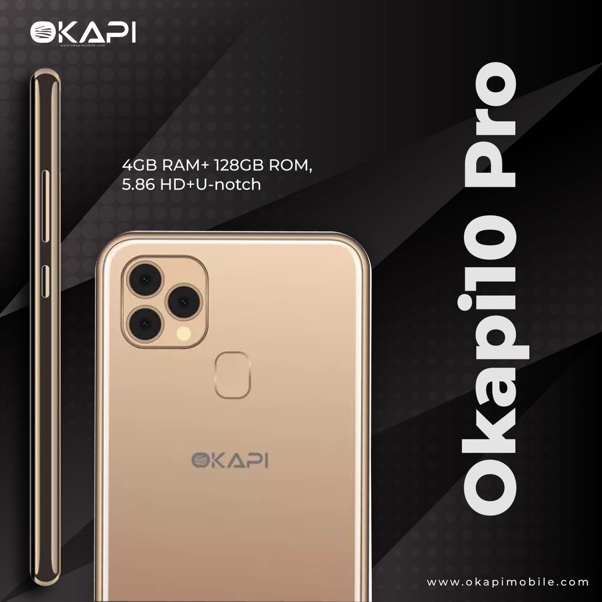 OkapiMobile's tweet photo. It’s now available on the #Okapimobile online store. https://t.co/i6nd9NyCjY
Okapi 10 Pro 4GB RAM + 128GB ROM
#ShopLocal #Congolesebrand
Thank you for being part of the Okapi Mobile Family! https://t.co/C5sAvdyb1t