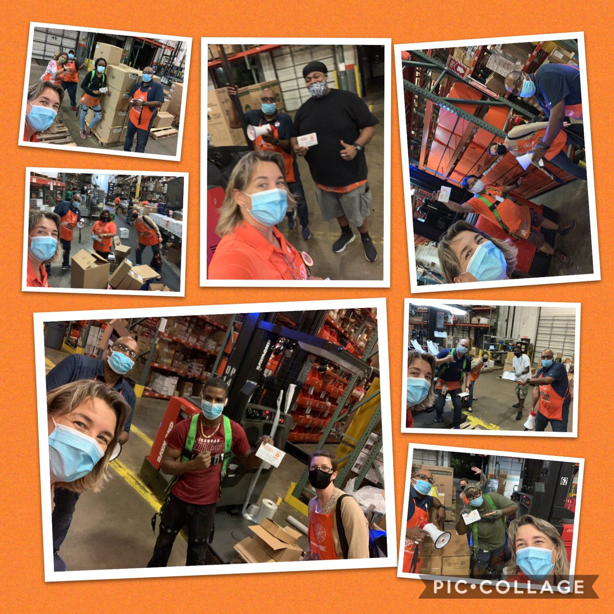Caution, caution, caution!!! Several associates <a href="/HDPro3227/">The Home Depot Pro #3227</a> #CaughtOrangeHanded having all proper MHE checklists, licenses, and lifting appropriately! #SafetyFirst <a href="/dougschmidt23/">doug schmidt</a> @BacklinLisa