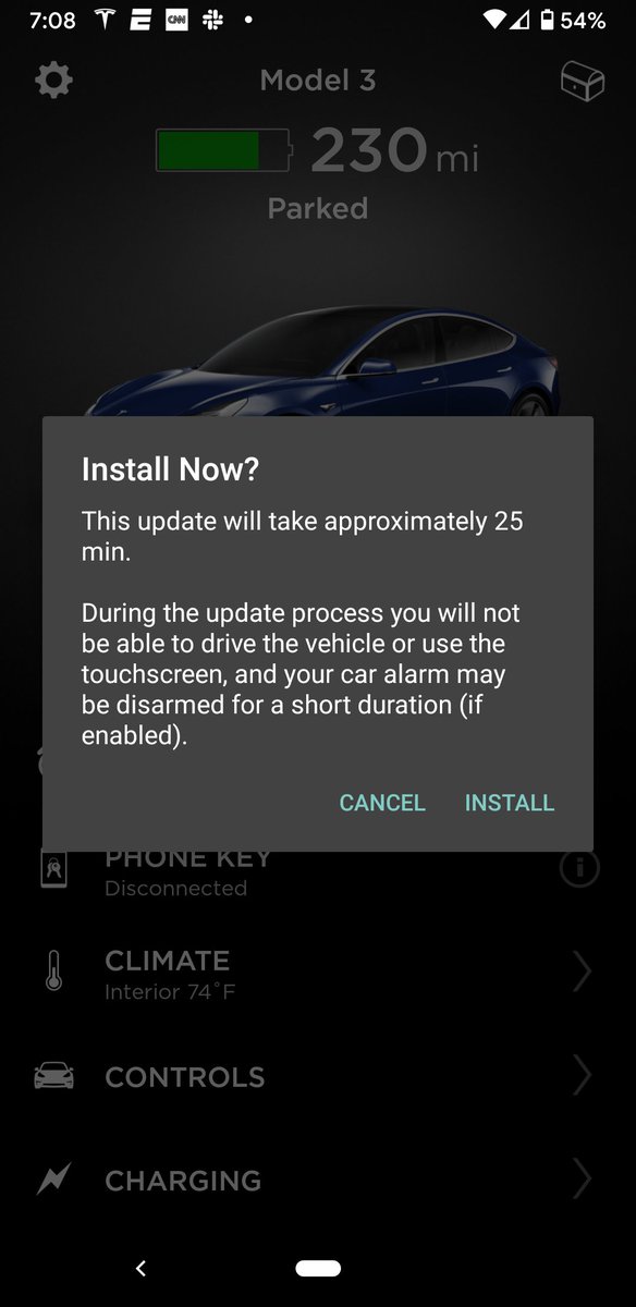 dennis_p's tweet image. Incoming...  @Tesla #FirmwareUpgrade