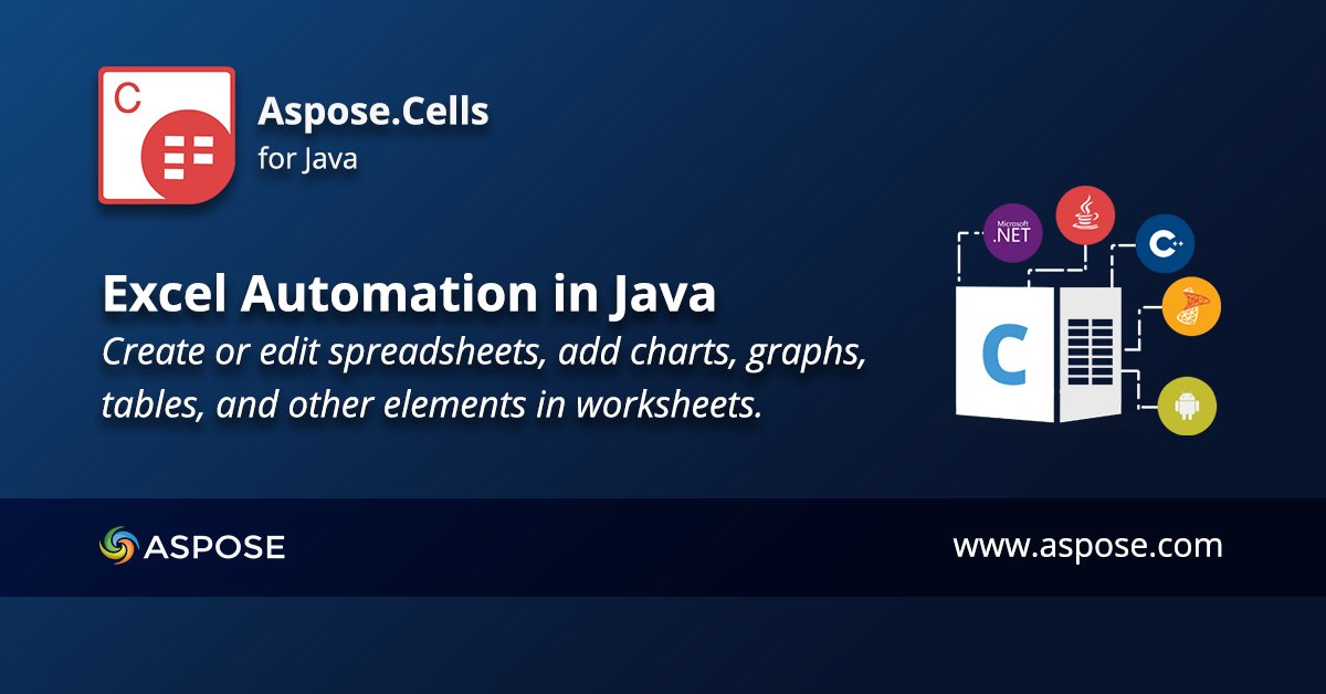 aspose's tweet image. Create MS Excel XLS/XLSX spreadsheets using Java without MS Office. Read more: blog.aspose.com/2020/10/13/cre…
#CreateXLSX #ExcelAutomation #Java
