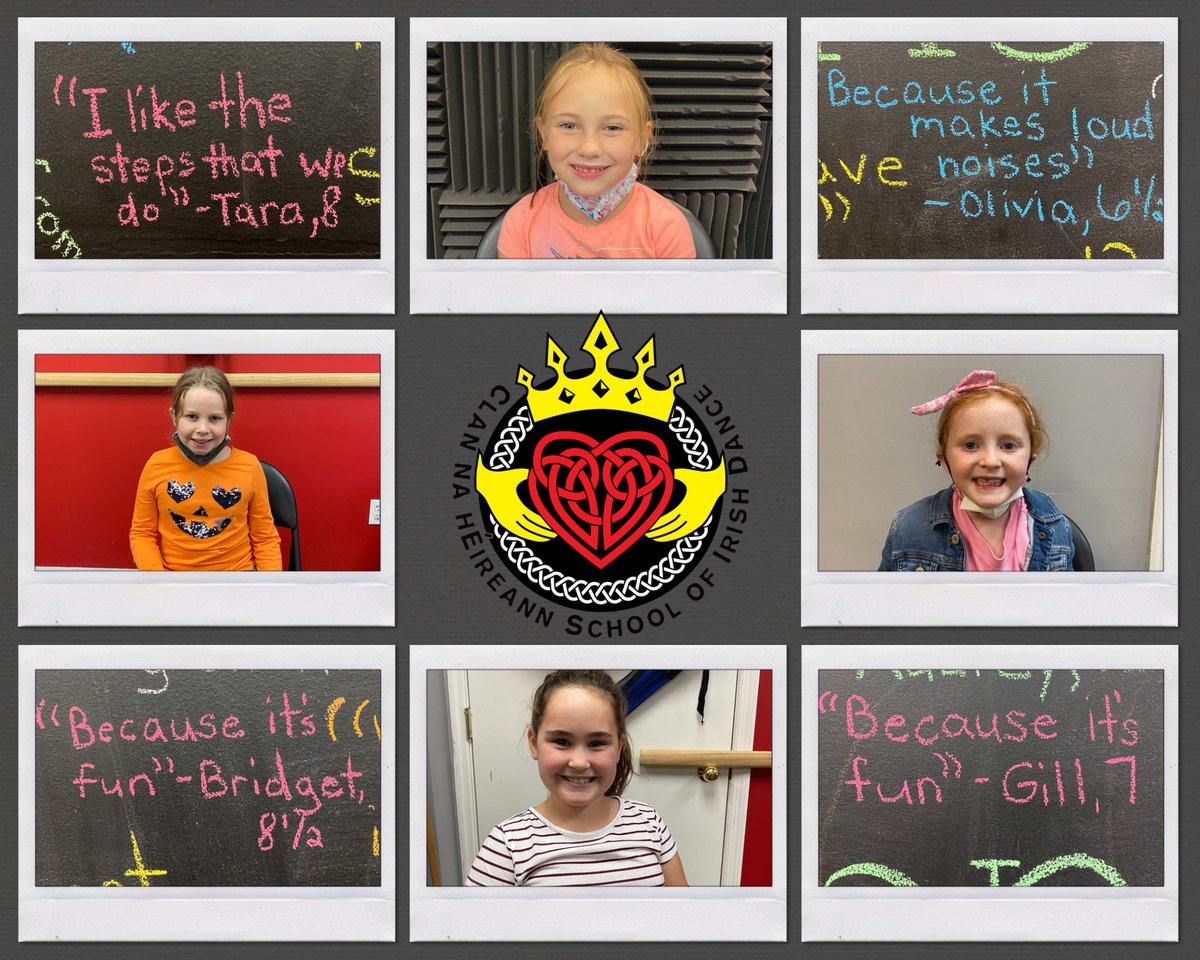 At the beginning of the month we began our #whywedance2020 campaign! Our chalkboard is all filled up and we are ready to share all the fantastic answers! Here are the responses for some of hard working Advanced Beginners! #CNH #loveloyaltyfriendshipfamily #irishdance #keepdancing