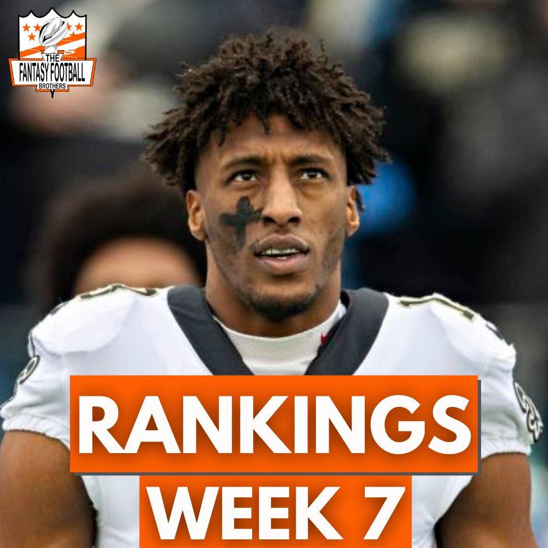 theffbrothers's tweet photo. Watch out recent YouTube vid where we discuss our Week 7 Rankings: https://t.co/TB48wqntWg

Week 7 Rankings on our website at https://t.co/KshfWTAWFT

Join our Discord: https://t.co/Q5uq3fYj9b

#Week7 #Week7Rankings #Rankings #FantasyFootball #FantasyFooyballAdvice https://t.co/UKEt3flyrT