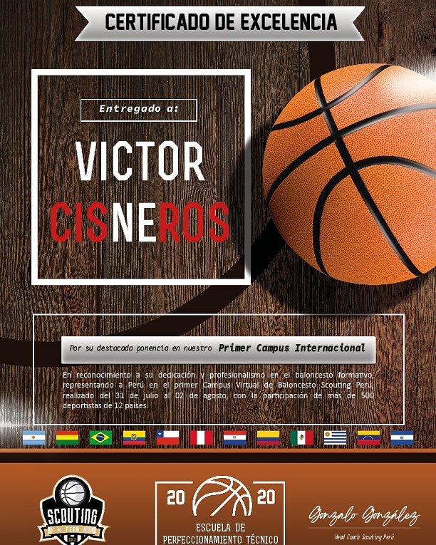 Muchas gracias scouting Perú especialmente a mi querido amigo Gonzalo González