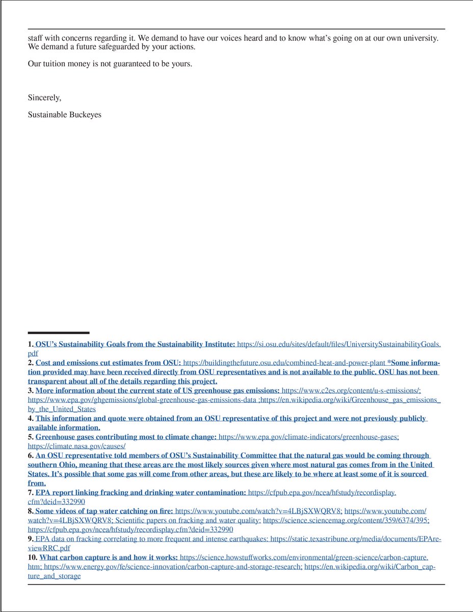 Please take the time to read and share our open letter regarding the combined heating and power plant that was recently announced to be built by Ohio State.