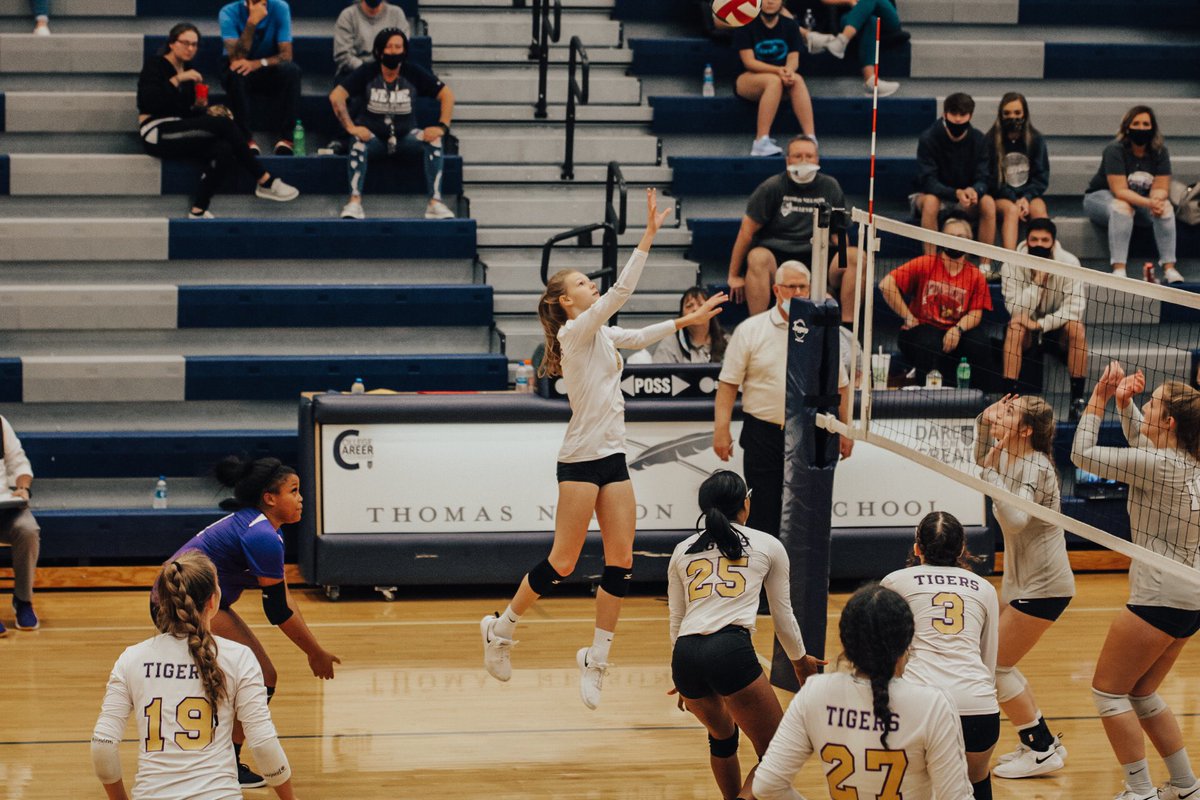 The tigers volleyball team fell short in  districts but we wanted to give them a huge shoutout for a great season and all the hard work they put into the game!! 💜#gotigers #onceatigeralwaysatiger 

📸: Rory Kiser