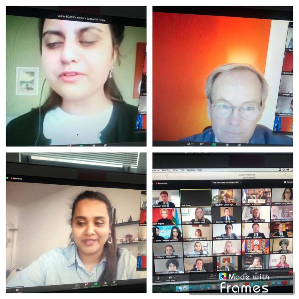 @GeorgiaUN at #UNGA75 in #covid-times: #YouthDelegate Esma Gumberidze at #3Comm Informal Debate of #UN Youth Delegates abt Georgia's Youth Agency, its 2020-2025 strategy, stressing difficulties youth+persons w/ disabilities in Russia-occupied Georgian regns #Abkhazia/#Tskhinvali https://t.co/P4W0BeUJI5