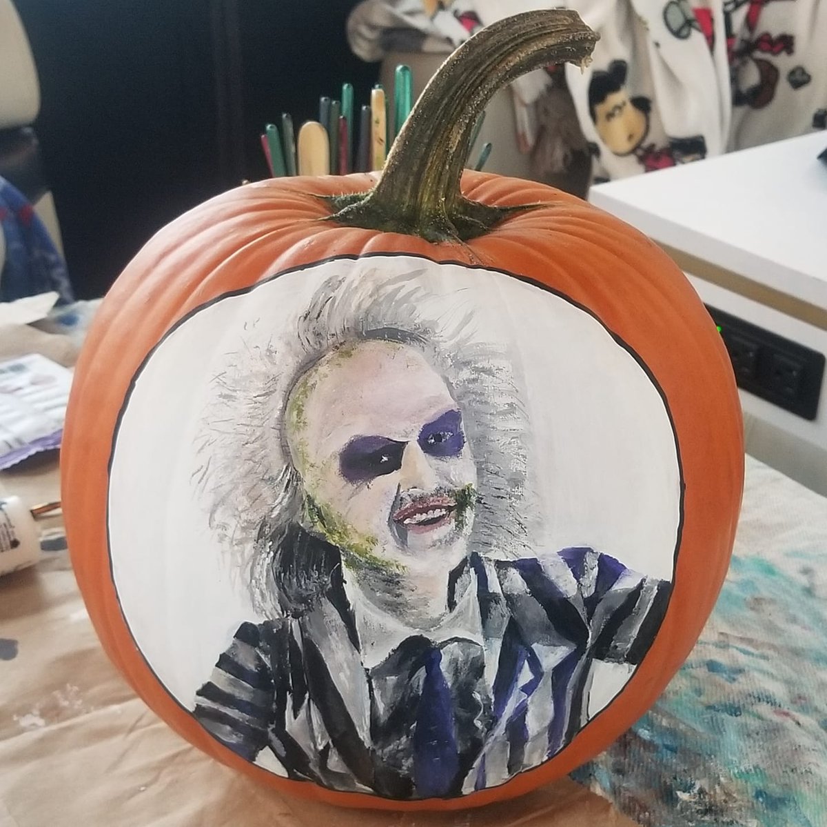 A little something my 13 y/o daughter painted to spruce up the marina entrance. Amazing!