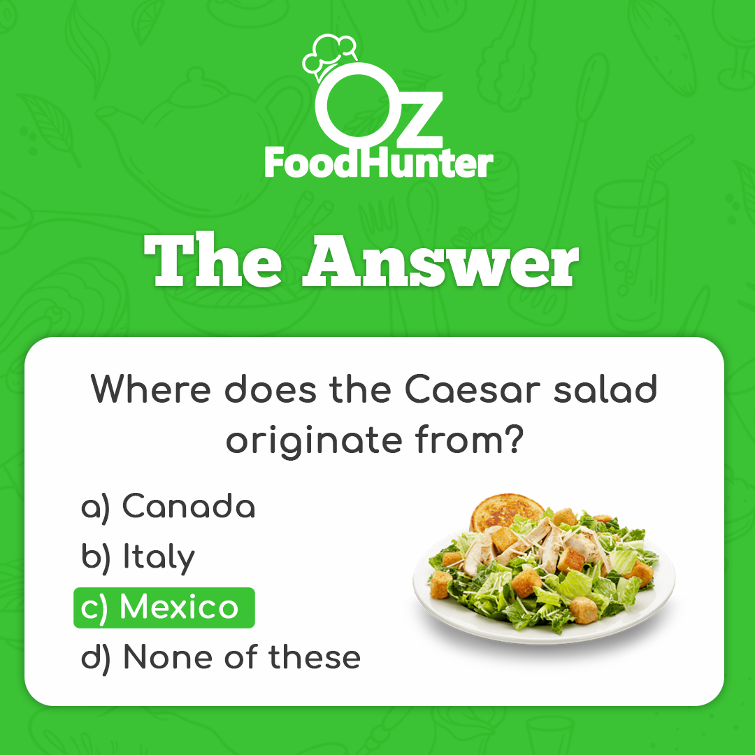 ozfoodhunter's tweet photo. The answer for the last Saturday question is bellow.
Thanks for your answers...
#OzFoodHunter #allkindsoffood #foodlovers #eathealthy #FoodOffers #FoodQuiz #goodfood #goodmood #foodie https://t.co/oYRiZUw5CL