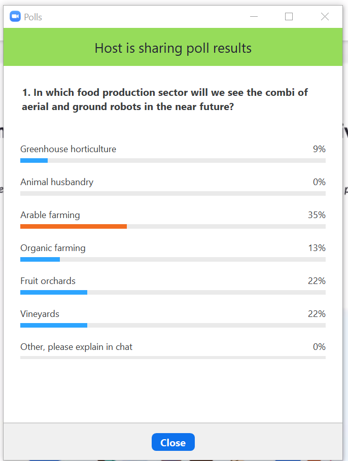 thinkeastnl's tweet photo. Poll: In which food production sector will we see the combination of aerial and ground robots in the near future?
#euregionsweek #smartfoodproduction #thinkeastnetherlands https://t.co/ncyHVsqrk8