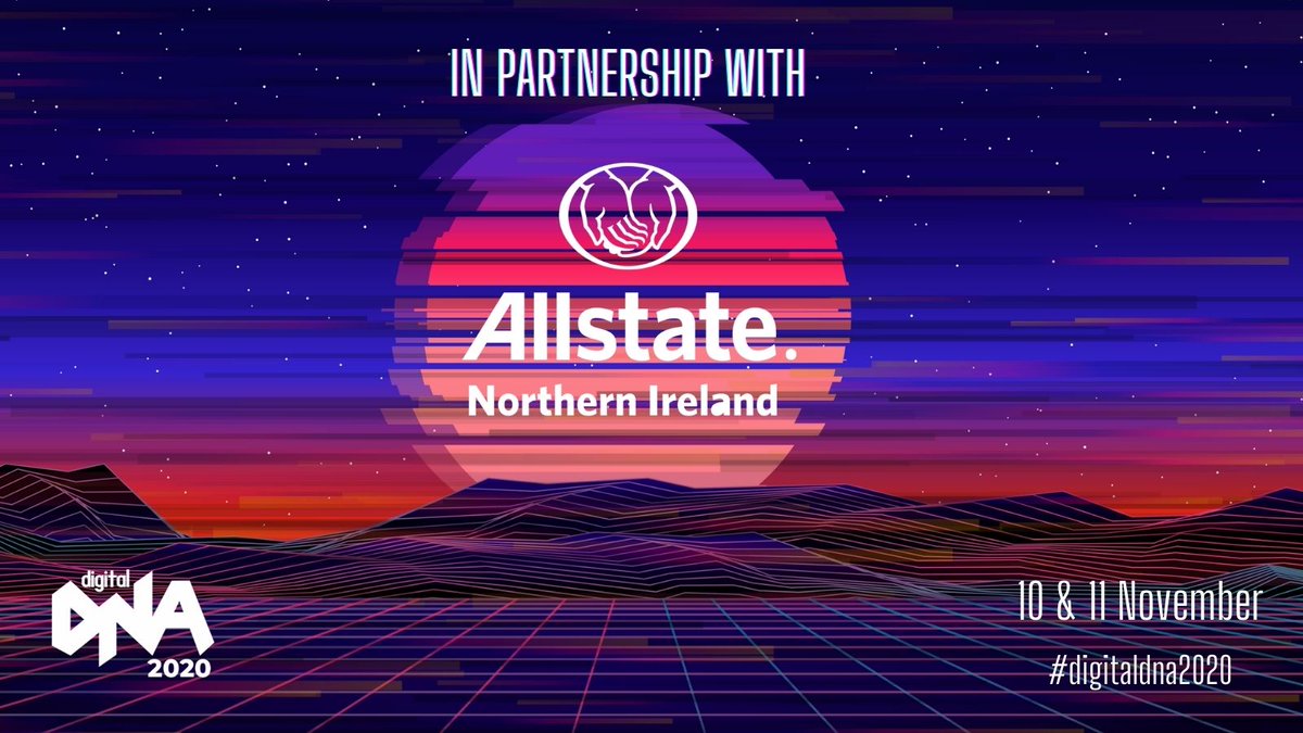 Delighted to be working in partnership with <a href="/AllstateNI/">.</a>  for #DigitalDNA2020, taking place online on 10 &amp; 11 November. 🙌

Register for your FREE pass today to hear from over 60+ speakers on the latest trends &amp; insights from the world of tech..🎟️ lnkd.in/dKBj-86