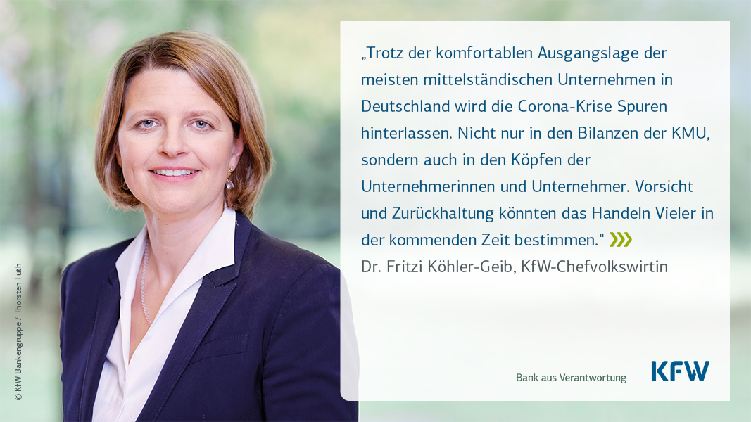 #Unternehmen erwarten durch #Corona-Krise historisch schlechte Geschäftsentwicklung. Dank guter Performance der Vorjahre wirken #KMU jedoch mit hoher Widerstandskraft entgegen. #Mittelstandspanel @KfW_Research
https://t.co/nxWr5ZGMgd https://t.co/sJ60psCU3K