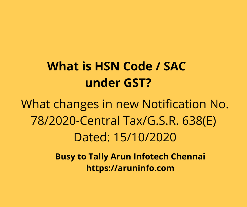 aruninfotechche's tweet photo. What is HSN code / SAC under GST?
https://t.co/9K8HT1xRTg https://t.co/wA1gjXuS40