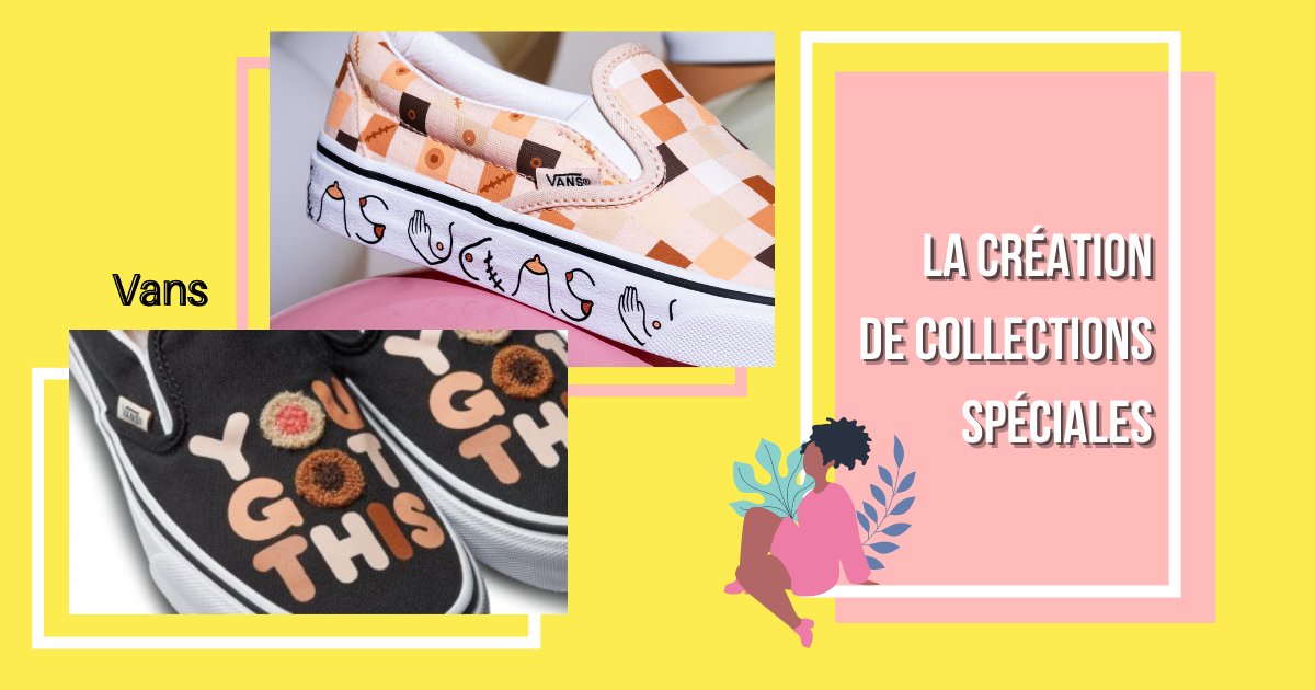 Créer une collection spéciale  #OctobreRose, c'est possible ! En 2019, Vans a présenté une nouvelle collection capsule dont les recettes seront reversées à une association caritative qui lutte contre le cancer du sein 