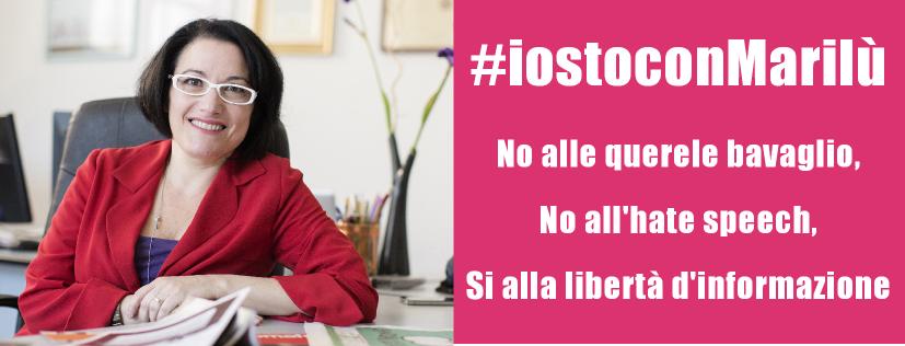 La giornalista <a href="/lmastrogiovanni/">Marilù Mastrogiovanni</a> autrice di un'inchiesta sulla mafia salentina è attaccata attraverso i Social.
Mentre inizia il processo contro chi l'ha minacciata usiamo proprio i social per rispondere con la campagna #iostoconmarilu 
Per difendere il diritto di essere informati