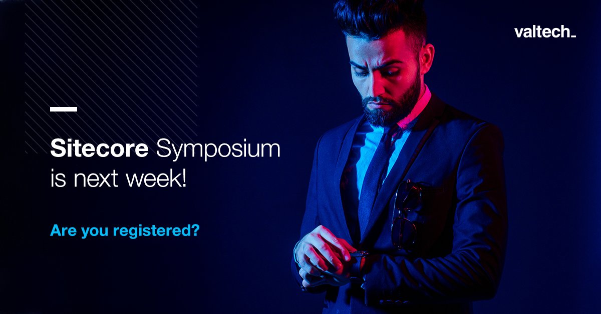 With just under a week until #SitecoreSYM 2020 there’s still time to register for some very special sessions from our leading Sitecore SMEs including <a href="/unaverhoeven/">Una Verhoeven</a> , Blair Roebuck, Todd Harris and <a href="/uquaisse/">Ugo Quaisse</a> ow.ly/qfVT50BZrbP