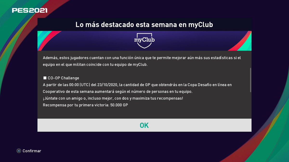 APOCAPO_PES's tweet photo. #eFootballPES2021 #myClub
Este finde igualaremos el número de #COOPchallenge de PES2021, 2. Llegaremos a superarlo? https://t.co/qbmhf9iQ7N