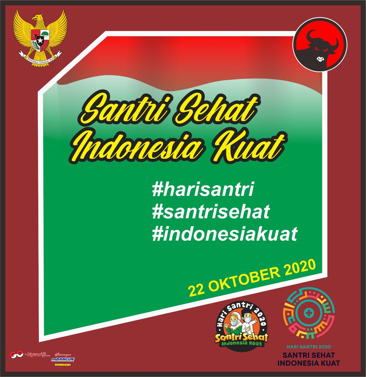 Selamat Hari Santri Nasional 2020
.
.
Teruslah jadi penjaga tradisi keutuhan NKRI yang bertoleransi

#HariSantri2020
#PDIPerjuangan
#GoNyawijiSesarenganMbangunWonogiri