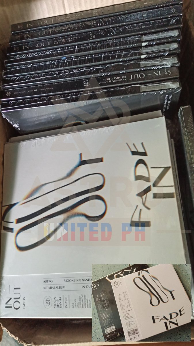 astrounitedph's tweet photo. DdanKong's Fade In-Out albums are now here!!! We're just waiting for the Posters then we will start to ship it out 😊
#MOONBIN_SANHA #AROHA #ASTRO #FadeInOut https://t.co/FzypWZi4Rn