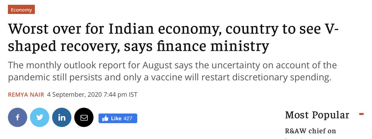 By September 2020, finance ministry had had enough of this.They declared themselves that this is the absolute worst that they can do. That they cannot do worse even if they want. Well, an elephant might not know it's strength. But we know.We trust you dear PM  @narendramodi