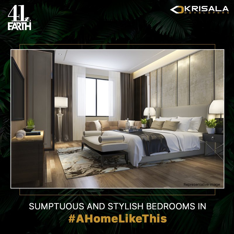 Bedrooms at 41 Earth emphasize passion, modernity and innovation. These stunning and artful spaces wouldn't let you leave #AHomeLikeThis.

#41Earth #Punawale #TheKrisalaLifestyle #KrisalaHomes #DreamHomes