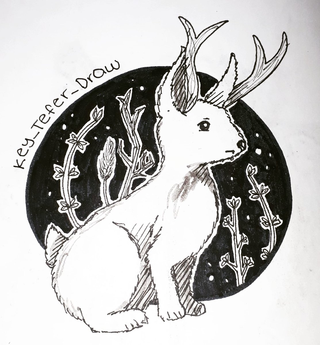 key_tefer_draw's tweet photo. La palabra de hoy es "jackalope" es tan tiernooo
.
.
.
.
.
.
.
.
#october #october2020 #ink #ink2020 #inkblack #tefer #art #creative #draw #drawing #inktoberart #octoberskine #octoberskine2020 #jackalope #drawjackalope https://t.co/tGLBaCrpaQ