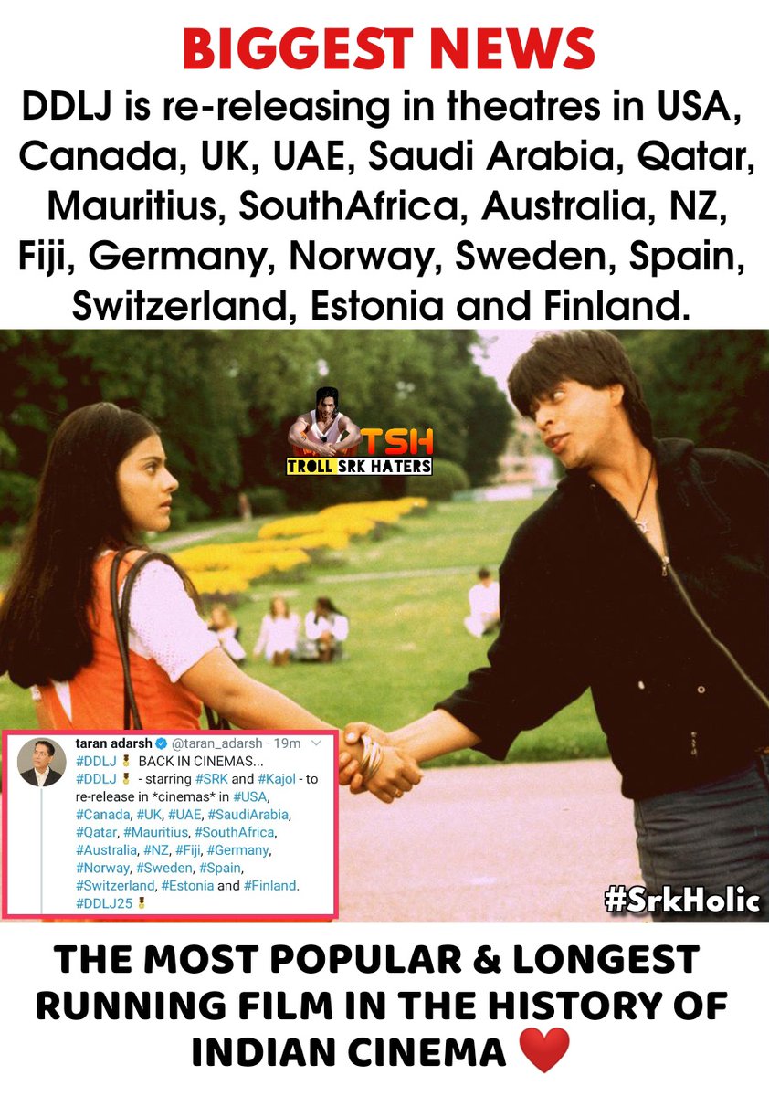 The most popular & longest running film in the history of Indian cinema ❣️
#DDLJ25 #SRK #Kajol