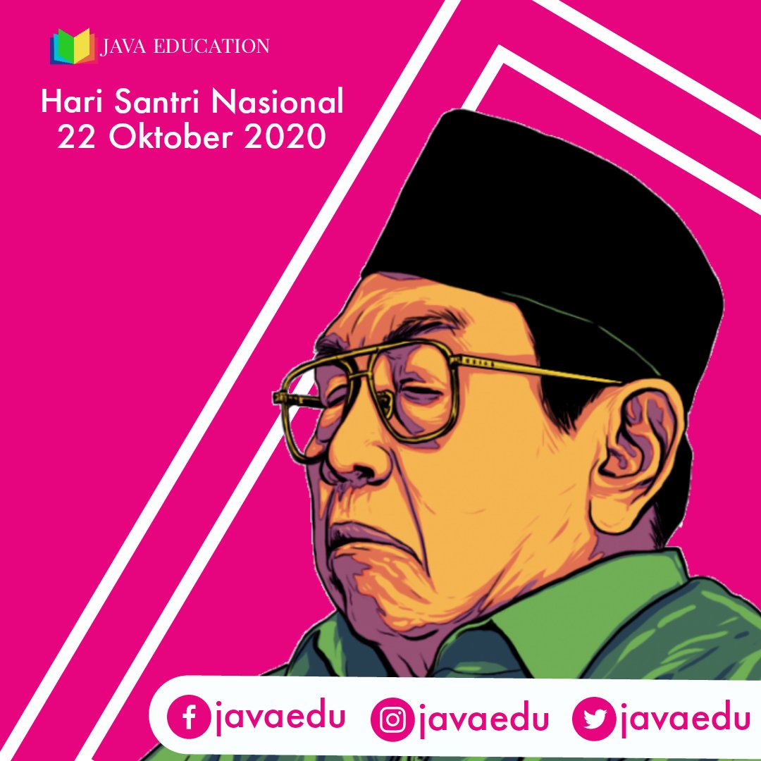 javaeduid's tweet photo. Selamat Hari Santri Nasional. 22 Oktober 2020.
.
.
.
#JaE #JavaEducation #pendidikan #cilacap #Indonesia #english #centraljava #jawatengah #jawatengahhits #cilacapkekinian #cilacaphits https://t.co/owwDVSNEv5