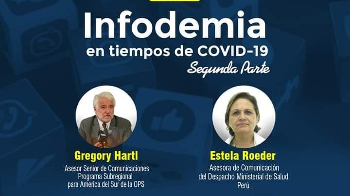 SveniaHernande1's tweet photo. "Infodemia en tiempos de COVID-19" Entremos a descubrir desde otras aristas el impacto de la desinformación en la salud de la población, más aún en esta pandemia. 
🗓Jueves 22 de octubre de 2020. 11:00 am (hora Perú)
🌐 Facebook live: https://t.co/jGQxxg9MUB https://t.co/M8y99AswIH