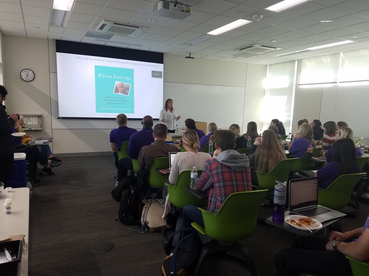 weberbrains's tweet photo. Throwback Thursday to Maureen Cavanagh's presentation at last year's Opioid Awareness Week. Her moving talk about her daughter's opioid use filled two overflow rooms. She wrote the book If You Love Me and founded Magnolia New Beginnings. https://t.co/7ZlXuIyViY