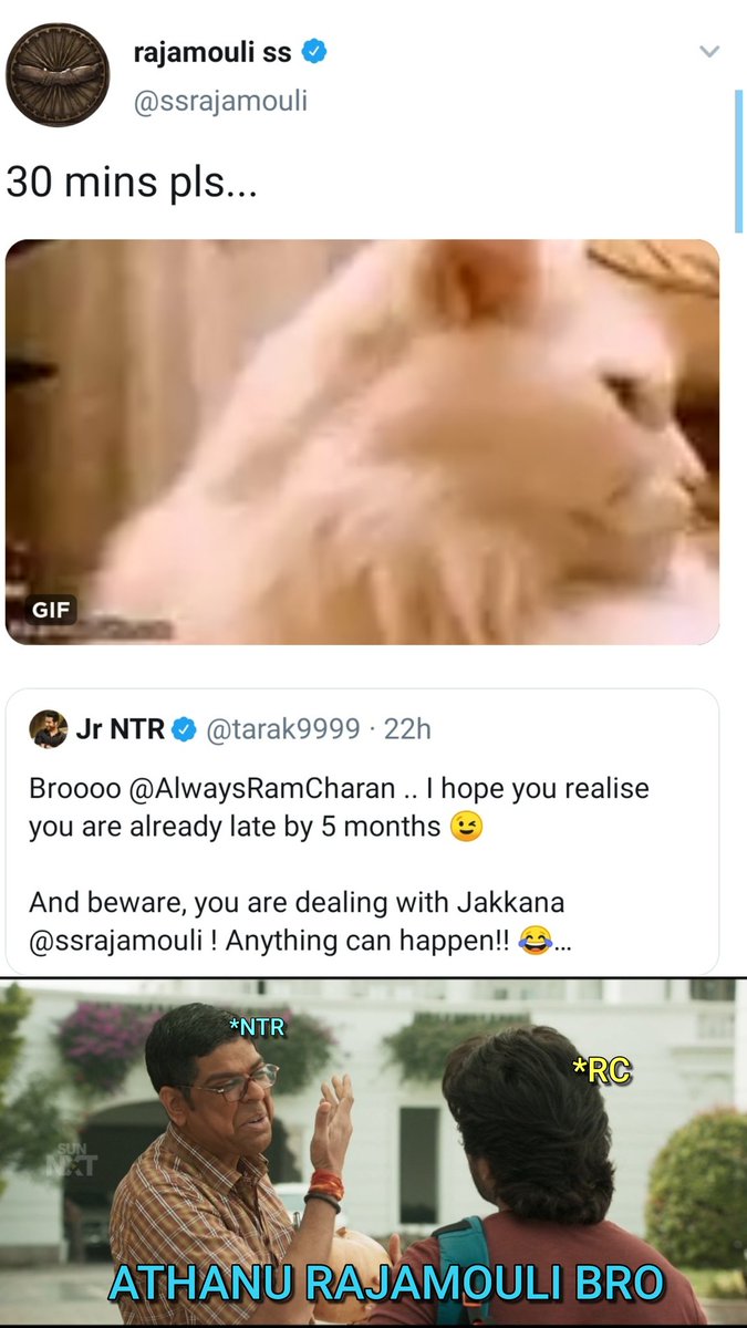 mrnaidu8's tweet photo. @AlwaysRamCharan @tarak9999 @ssrajamouli https://t.co/xsTukvpEai