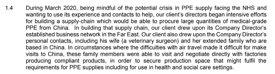 Now, you may have wondered whether it was wise to spend a third of a billion with such a company (with five contracts illegally remaining unpublished). And you may not find justifications like this ('the director's wife is a vet and has family in China') especially compelling.