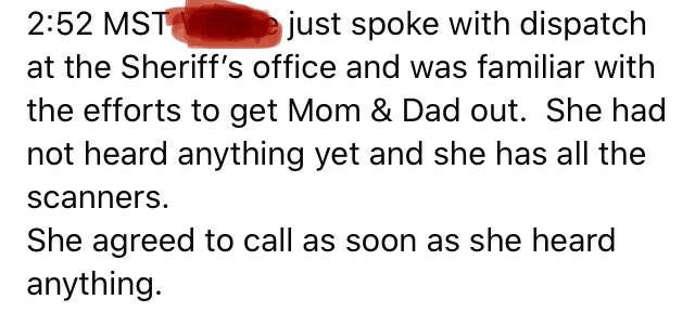 Latest update from aunt