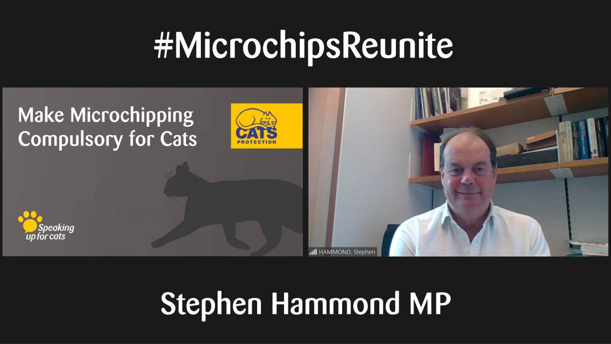 S_Hammond's tweet photo. Microchipping is the safe and permanent way to identify an owned cat, so I am delighted to support @CatsProtection’s campaign for compulsory microchipping of pet cats https://t.co/5oXB3XxruJ